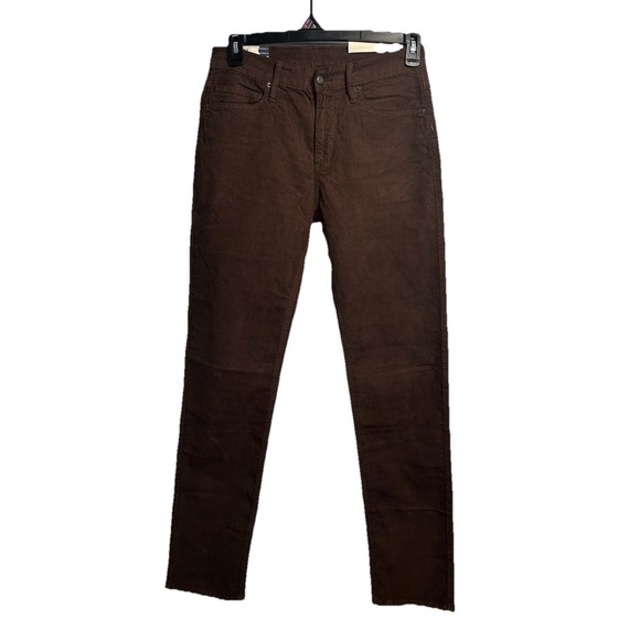 New Marine Layer Cambridge Corduroy‎ Pant Slim Straight Brown Mens